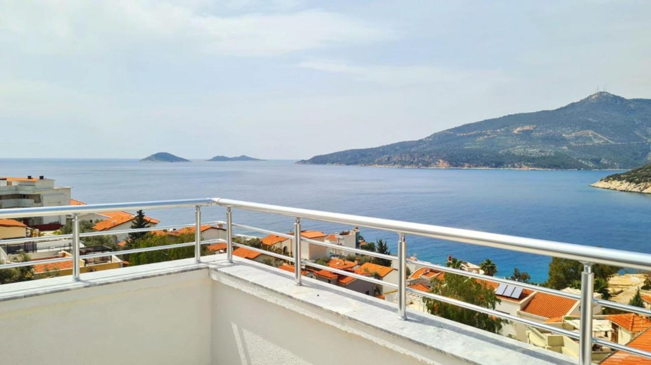 Shared Pool Flat Located 3 Min To Beach In Kalkan Apartment Exterior foto